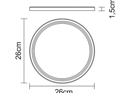 Tramontina Steak Plate Ø26 x 1.5cm