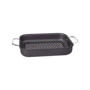 Tramontina Anodised Aluminium Rectangular Grill Pan 29.6 x 23.6 cm