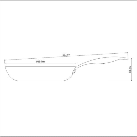 Tramontina Enamelled Cast Iron Frying Pan 26cm (2.1l) - Tramontina Store
