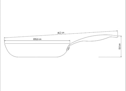 Tramontina Enamelled Cast Iron Frying Pan 26cm (2.1l)