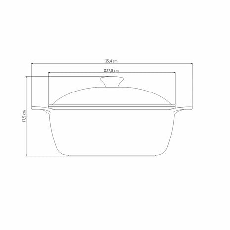 Tramontina Forged Aluminium Non-stick Casserole 26cm (4.6l) - Tramontina Store