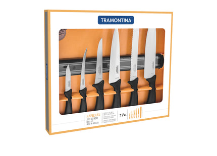 Tramontina 7 Pcs. Kitchen Knife Set with Magnetic Rack