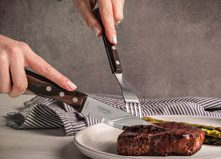 Tramontina Dishwasher-safe Wooden Handle 6 Pcs. Jumbo Steak Knife Set - Tramontina Store