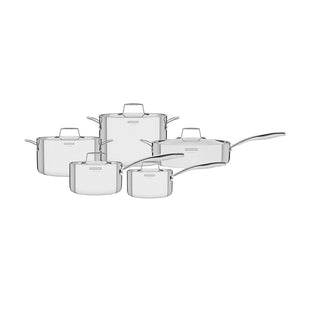 Tramontina 3-Ply Stainless Steel 5 Pcs. Cookware Set