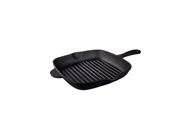 Tramontina Square Griddle Pan 27cm (2.2l) Pre-seasoned Cast Iron