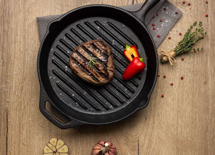 Tramontina Griddle Pan 26cm (1.65l) Pre-seasoned Cast Iron
