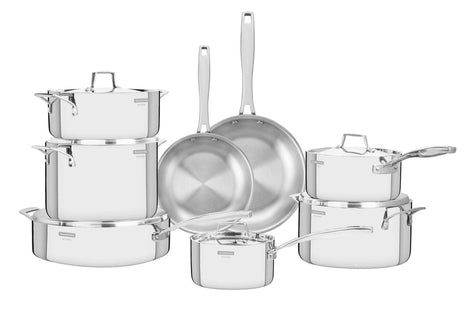 Tramontina 3-Ply Stainless Steel 8 Pcs. Cookware Set