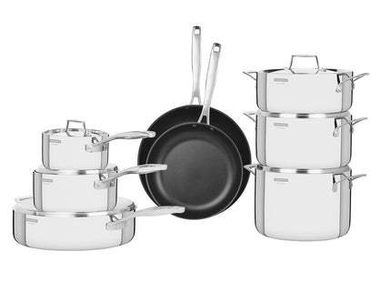 3-Ply Stainless Steel 8 Pcs. Cookware Set