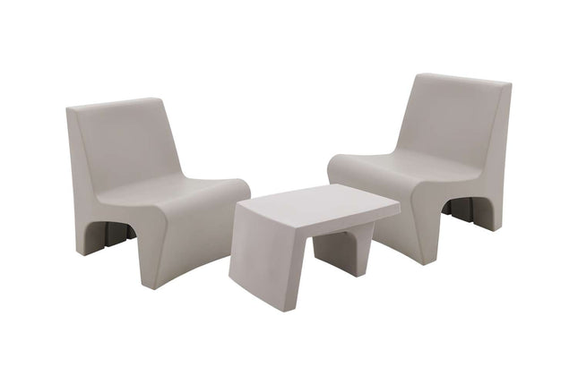 Tramontina Berta 3 Pcs. Polyethylene Lounge Set - Tramontina Store UK