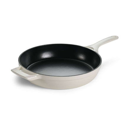 Tramontina Enamelled Cast Iron Skillet 30 cm (White) - Tramontina Store UK