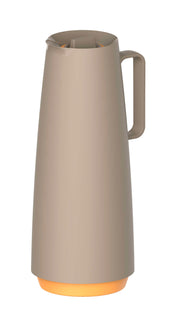 Tramontina Thermal Flask with Interior Glass Container (Beige, 1.0l)