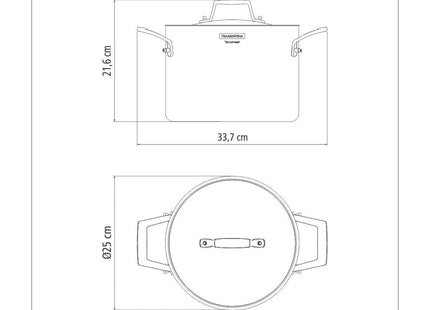 Tramontina 3-Ply Stainless Steel Stock Pot 24cm (7.7l)