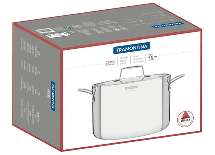 Tramontina 3-Ply Stainless Steel Stock Pot 24cm (7.7l)