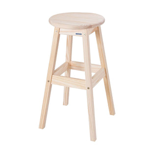 Tramontina Natural Pine Wood Counter Stool Ø 40 x 70.8cm