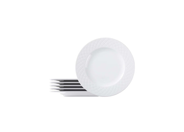 Tramontina Ingrid 6 Pcs. Fine Porcelain Dinner Plate Set 27 cm