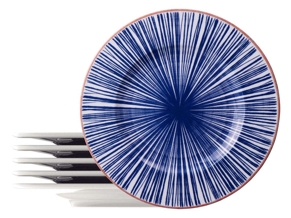 Tramontina Abstratta 6 Pcs. Fine Porcelain Dinner Plate Set 28 cm - Tramontina Store UK