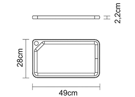 Tramontina Chopping Board 49cm x 28cm