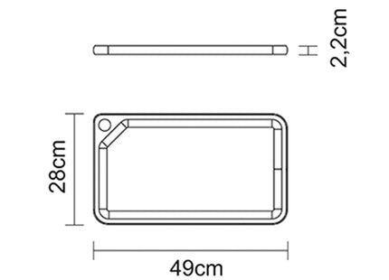 Tramontina Chopping Board 49cm x 28cm - Tramontina Store