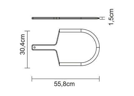 Tramontina Pizza Peel 55cm x 30cm