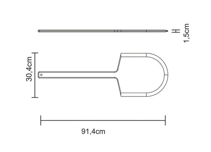 Tramontina Pizza Peel 91cm x 30cm