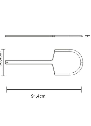 Tramontina Pizza Peel 91cm x 30cm - Tramontina Store UK