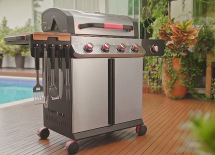 Tramontina 5 Burner Gas BBQ Grill with Side Burner