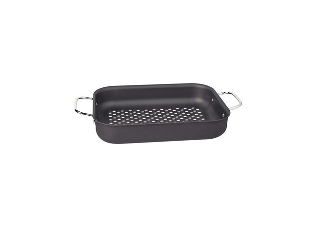 Tramontina Anodised Aluminium Rectangular Grill Pan 29.6 x 23.6 cm