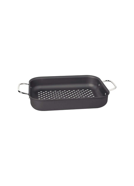 Tramontina Anodised Aluminium Rectangular Grill Pan 37.2 x 23.6 cm - Tramontina Store UK