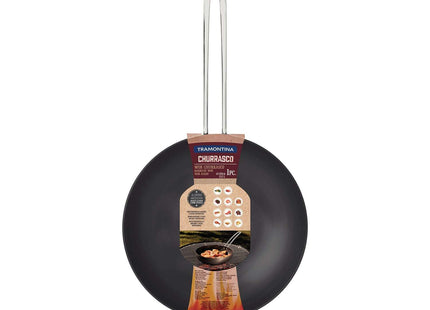 Tramontina Anodised Aluminium Barbecue Wok 24 cm - 2.2l