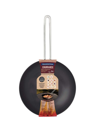 Tramontina Anodised Aluminium Barbecue Wok 24 cm - 2.2l - Tramontina Store UK