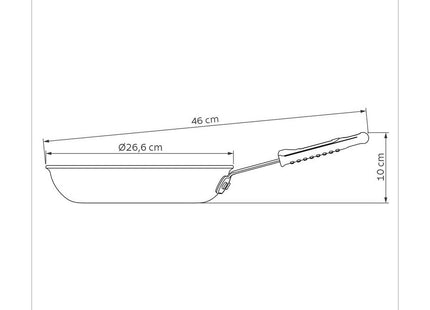 Tramontina Non-Stick Frying Pan 25cm - 1.9l