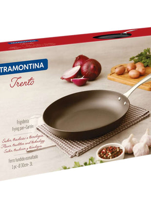 Tramontina Enamelled Cast Iron Frying Pan 30cm (3l) - Tramontina Store UK