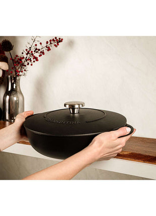 Tramontina Enamelled Cast Iron Shallow Casserole Dish 28cm (4.1l) - Tramontina Store UK