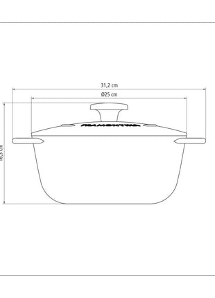 Tramontina Enamelled Cast Iron Casserole Dish 24cm (4l) - Tramontina Store UK