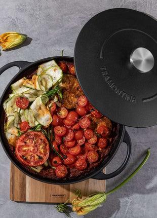 Tramontina Enamelled Cast Iron Casserole Dish 24cm (4l) - Tramontina Store UK