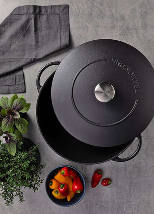 Tramontina Enamelled Cast Iron Casserole Dish 24cm (4l) - Tramontina Store UK