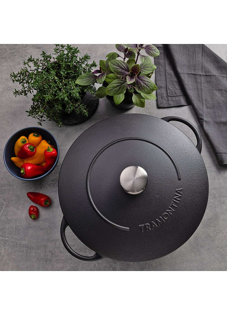 Tramontina Enamelled Cast Iron Casserole Dish 28cm (6l) - Tramontina Store UK