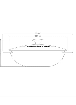 Tramontina Enamelled Cast Iron Wok 32cm (5l) - Tramontina Store UK