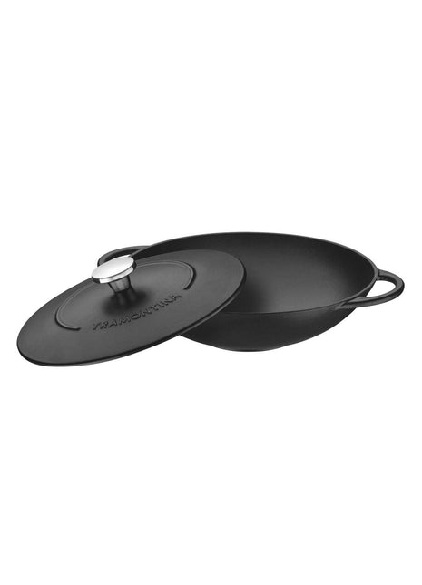 Tramontina Enamelled Cast Iron Wok 32cm (5l) - Tramontina Store UK