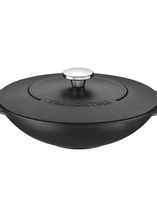 Tramontina Enamelled Cast Iron Wok 32cm (5l) - Tramontina Store UK