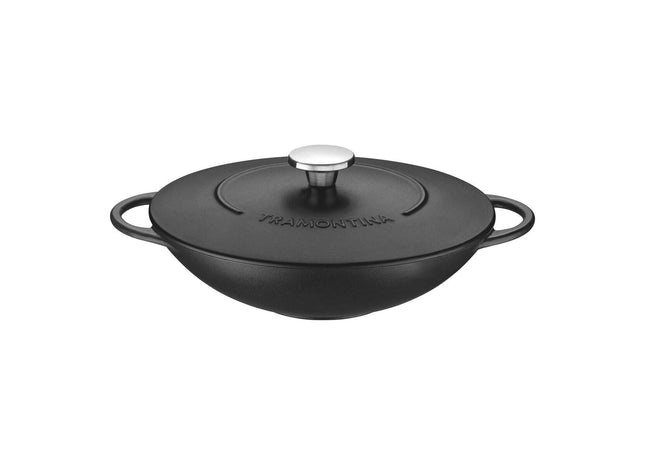 Tramontina Enamelled Cast Iron Wok 32cm (5l)