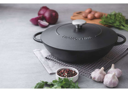 Tramontina Enamelled Cast Iron Wok 32cm (5l)