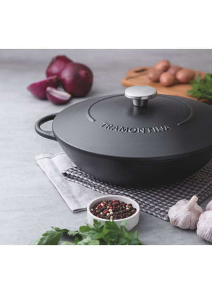 Tramontina Enamelled Cast Iron Wok 32cm (5l) - Tramontina Store UK