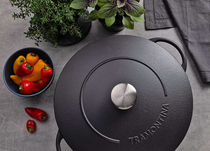 Tramontina Enamelled Cast Iron Wok 32cm (5l)