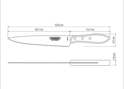 Tramontina Dishwasher-safe Wooden Handle 8" Carving Knife