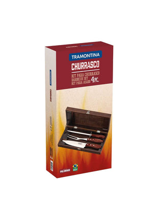 Tramontina Dishwasher-safe Wooden Handle 4 Pcs. Carving Set in a Wooden Box - Tramontina Store UK