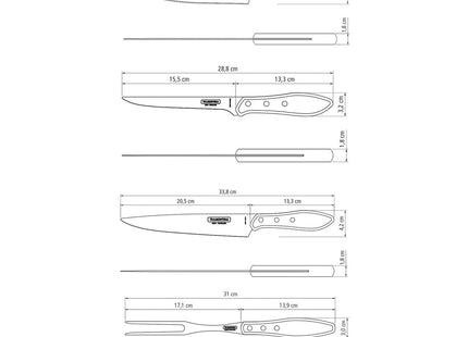 Tramontina 5 Pcs. Magnetic Knife Block