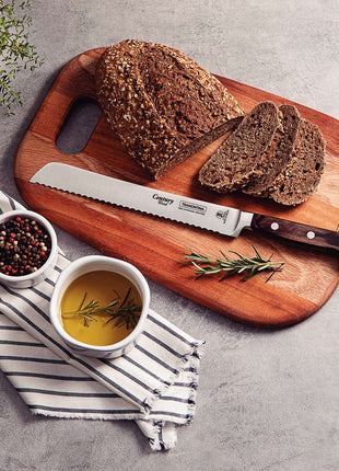 Tramontina Dishwasher-safe Wooden Handle 8" Bread Knife - Tramontina Store UK