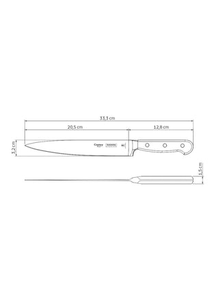 Tramontina Dishwasher-safe Wooden Handle 8" Carving Knife - Tramontina Store UK