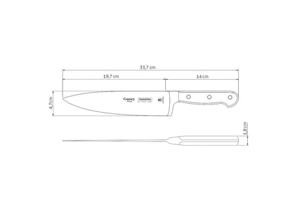 Tramontina Dishwasher-safe Wooden Handle 8" Chef’s Knife